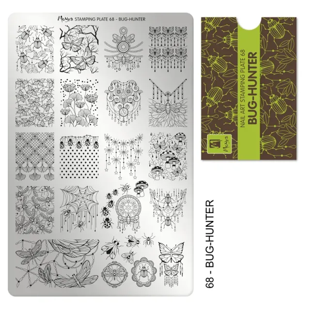 Moyra Stamping 68 Bug-hunter stampingplade insekt