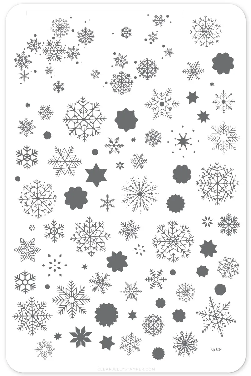 Clear Jelly Stamper CjSC-24 In the Frosty Air stamping plade