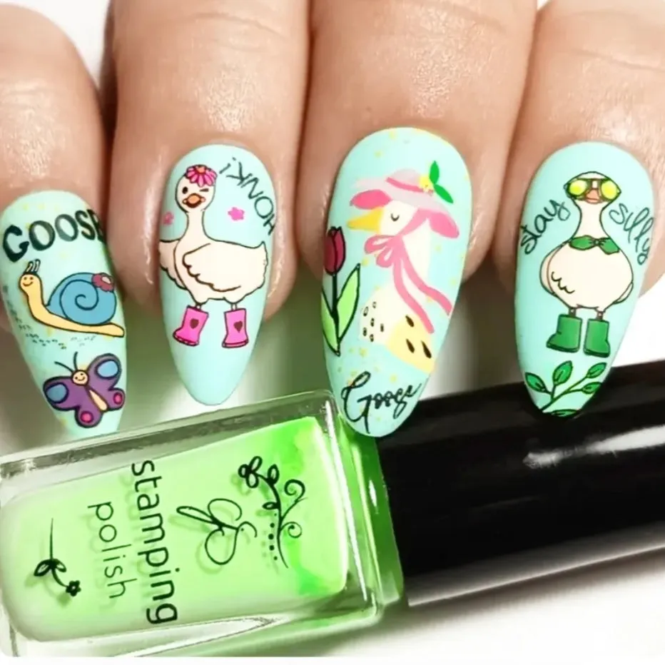Clear Jelly Stamper CJS-396 Silly Goose stamping plade påske