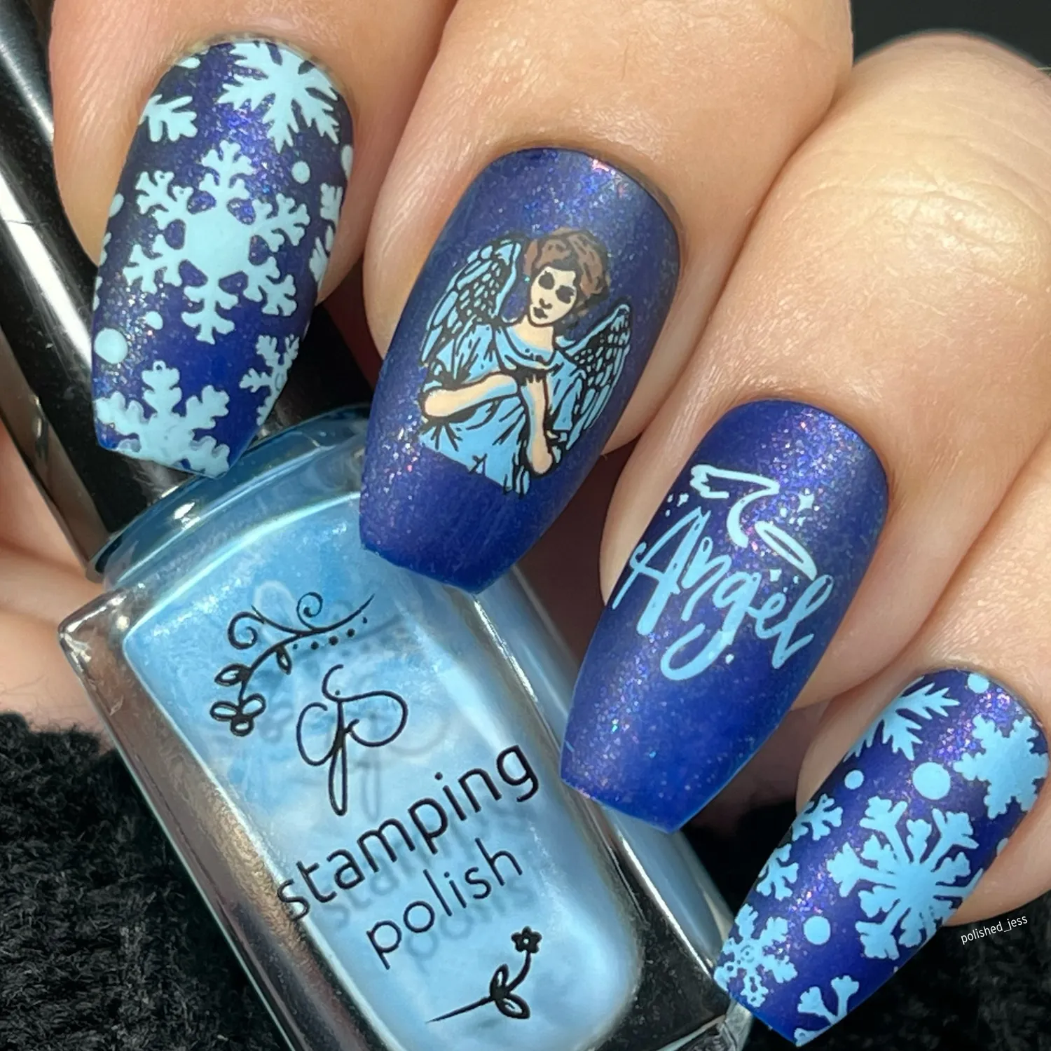 Clear Jelly Stamper Heavenly Frost CjSLE-08 stempelplade engle