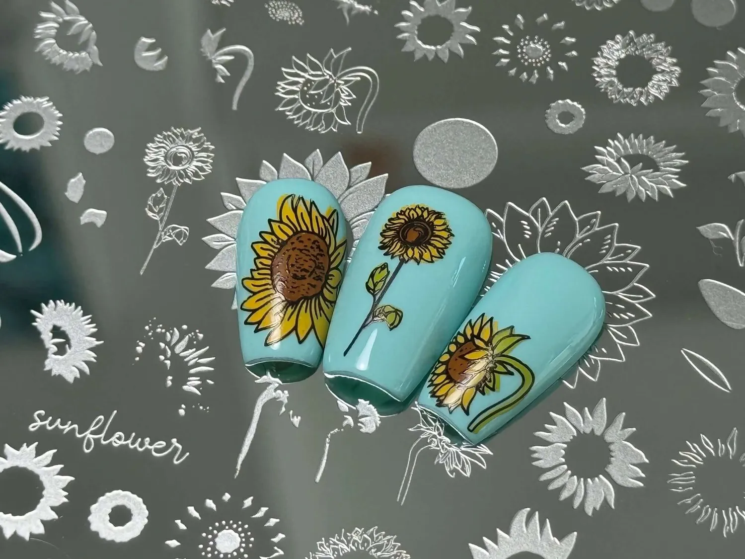 Clear Jelly Stamper CjS-370 Sunflower stampingplade blomst