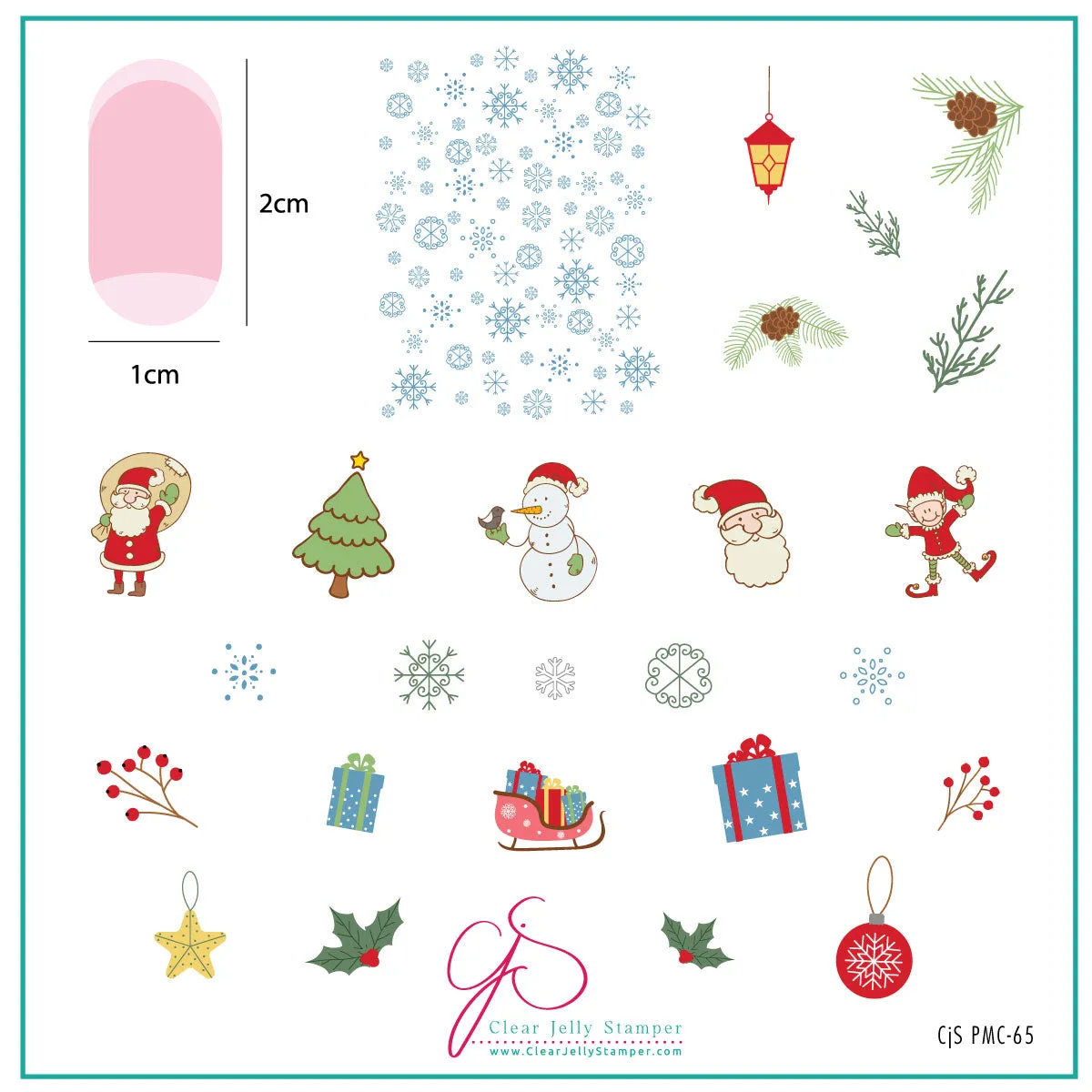 Clear Jelly Stamper CjSPMC-64+65 November 2022 stampingplade sæt