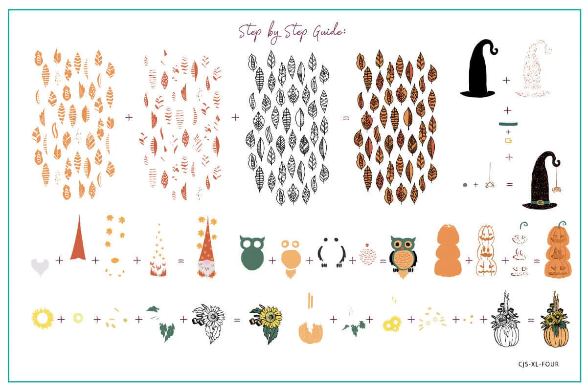 Clear Jelly Stamper CjS XL-FOUR stampingplade halloween