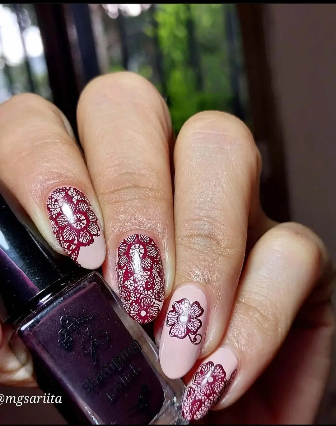 Clear Jelly Stamper Leather Lace CjSV-39 stamping blondeplade
