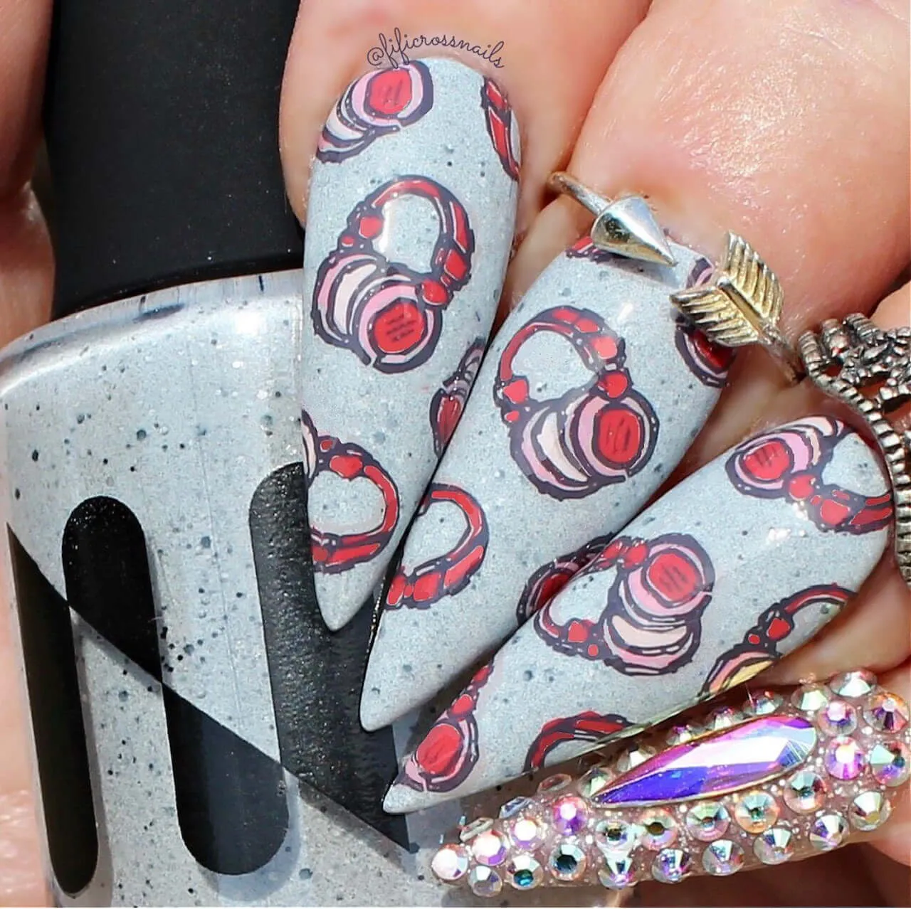 Clear Jelly Stamper CjS-244 Graffiti stamping plade skull