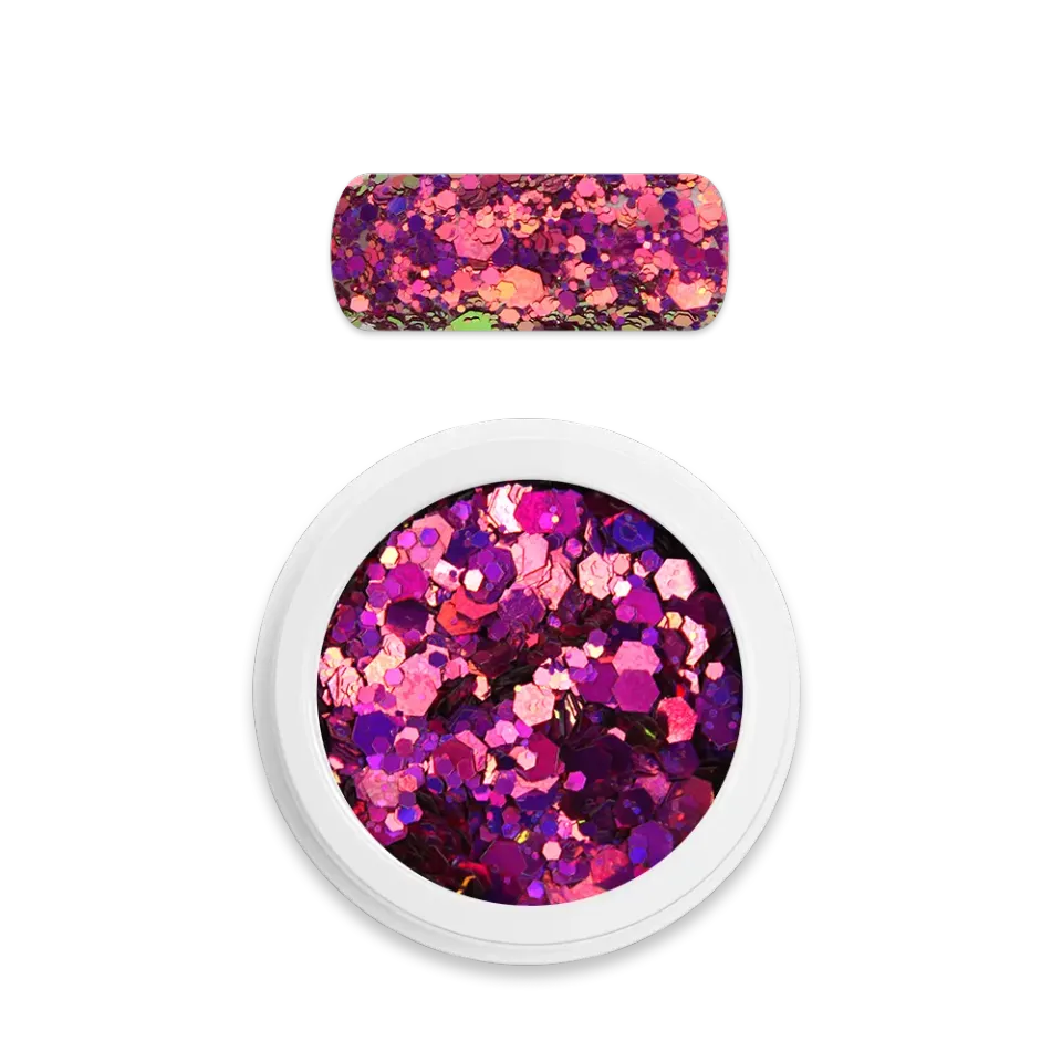 Moyra No. 13 Chameleon pink holo glitter mix 3 g