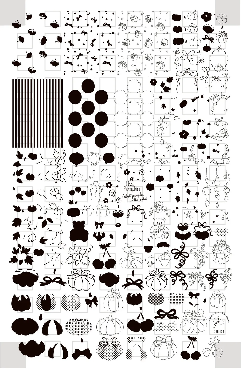 Clear Jelly Stamper Enchanted Harvest CjSH-131 stamping plade