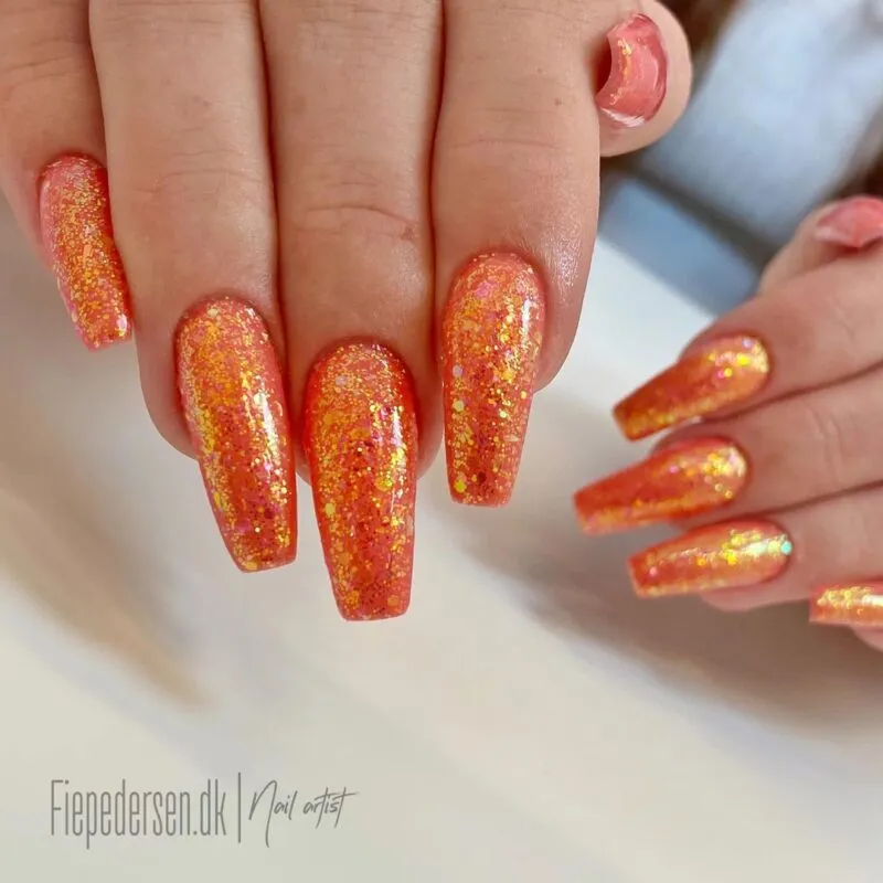 Indigo Nails Margery glitter til negle rosa