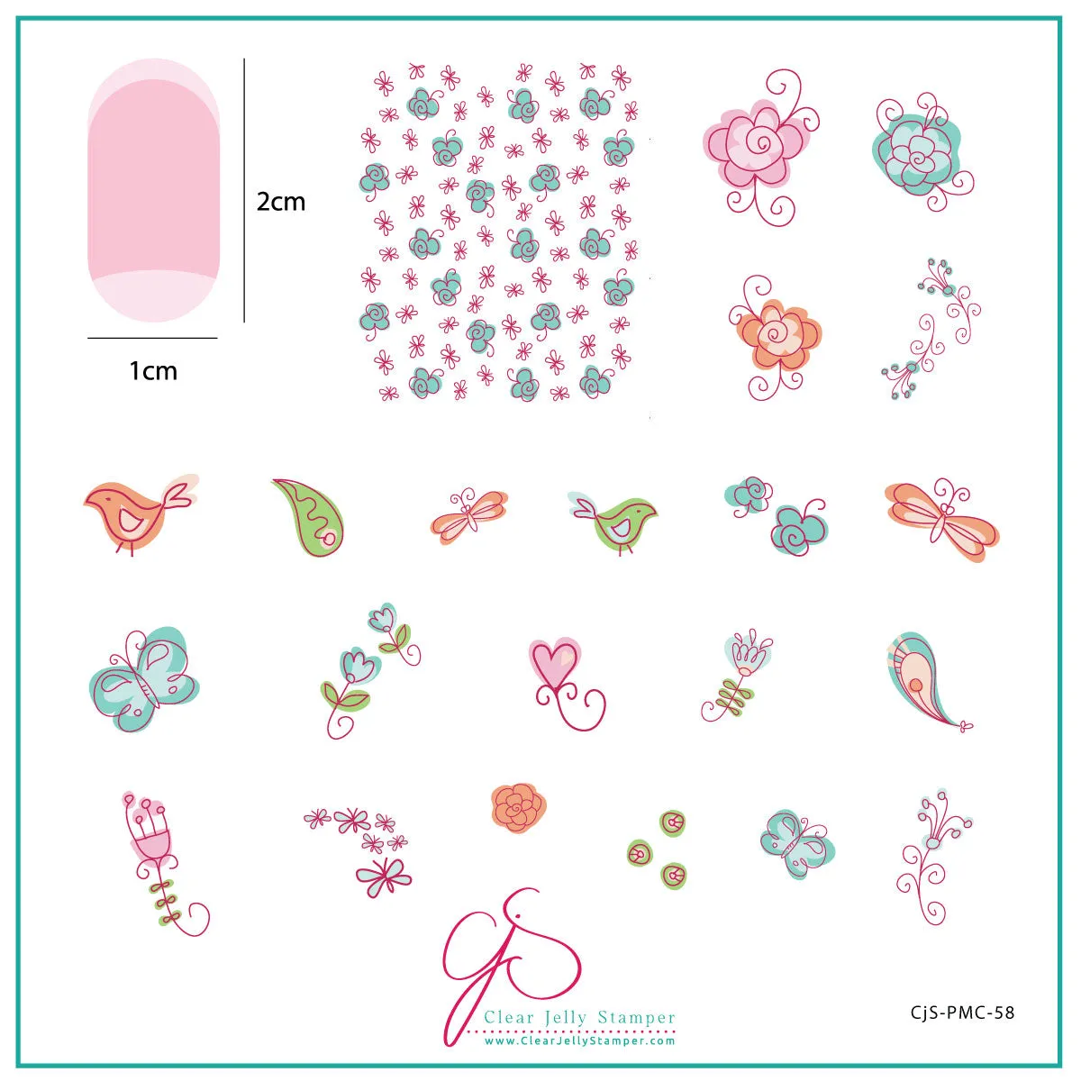 Clear Jelly Stamper Plate of the Month stempelplade June 2022 sæt
