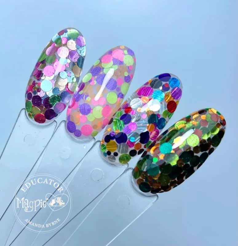 Beautystones Circle neglepynt camouflage runde palietter