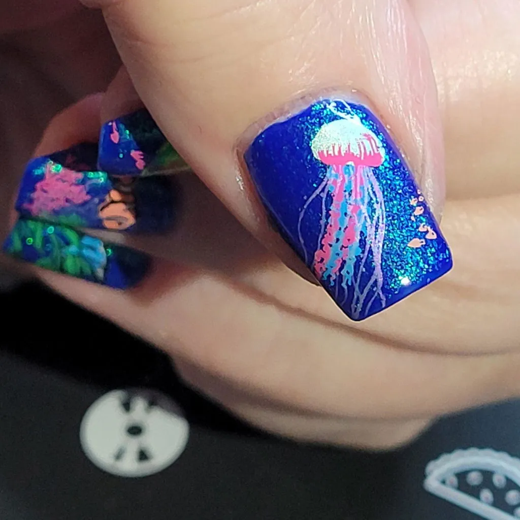 Clear Jelly Stamper Blooming Sea CjS-199 stamping plade havmotiv