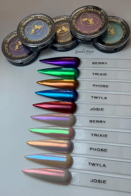 Indigo Nails Berry Compact Chrome neglepulver