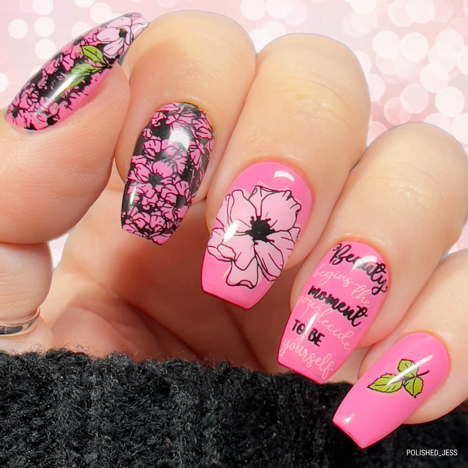 Clear Jelly Stamper CJS-337 Floral Cascade stampingplade