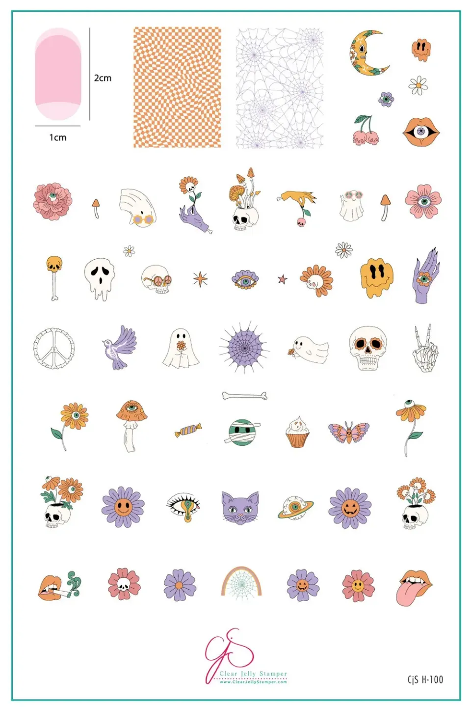 Clear Jelly Stamper Mystic Hallows CjSH-100 stampingplade halloween