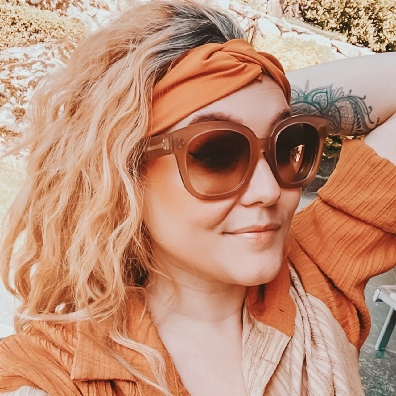 Moonflair SnugWrap pandebånd Turmeric viskose