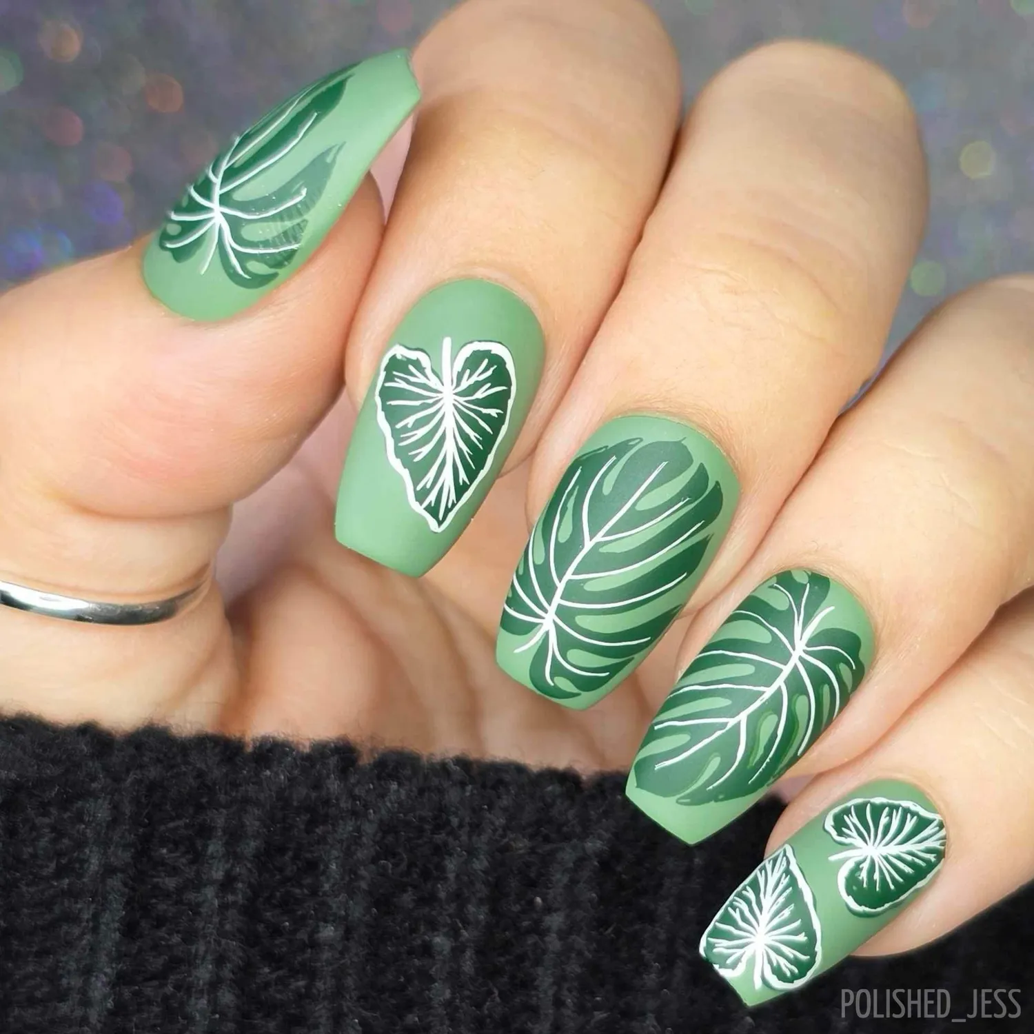 Clear Jelly Stamper Lush Leaves CJS-357 negleplade blade
