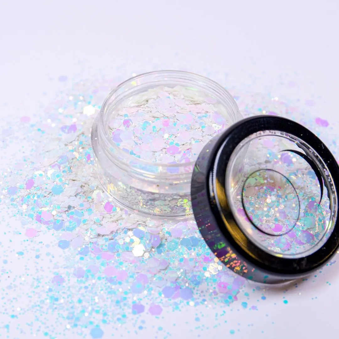 Moonflair Blizzard glitter 2-4 g hvid vinter