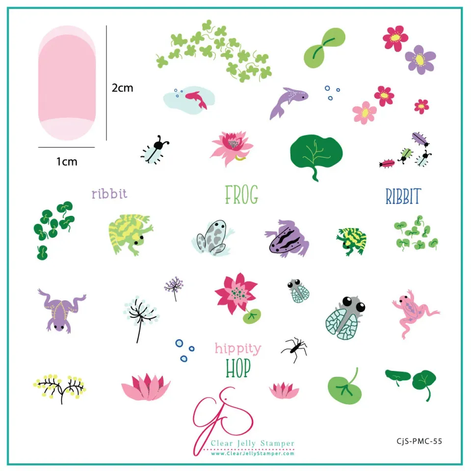 Clear Jelly Stamper Plate of the Month april 2022 sæt 2 stk