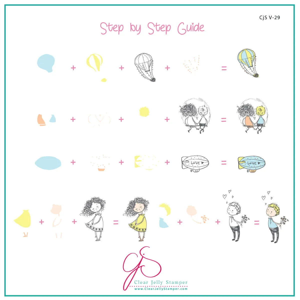 Clear Jelly Stamper Be Mine CjSV-29 stampingplade