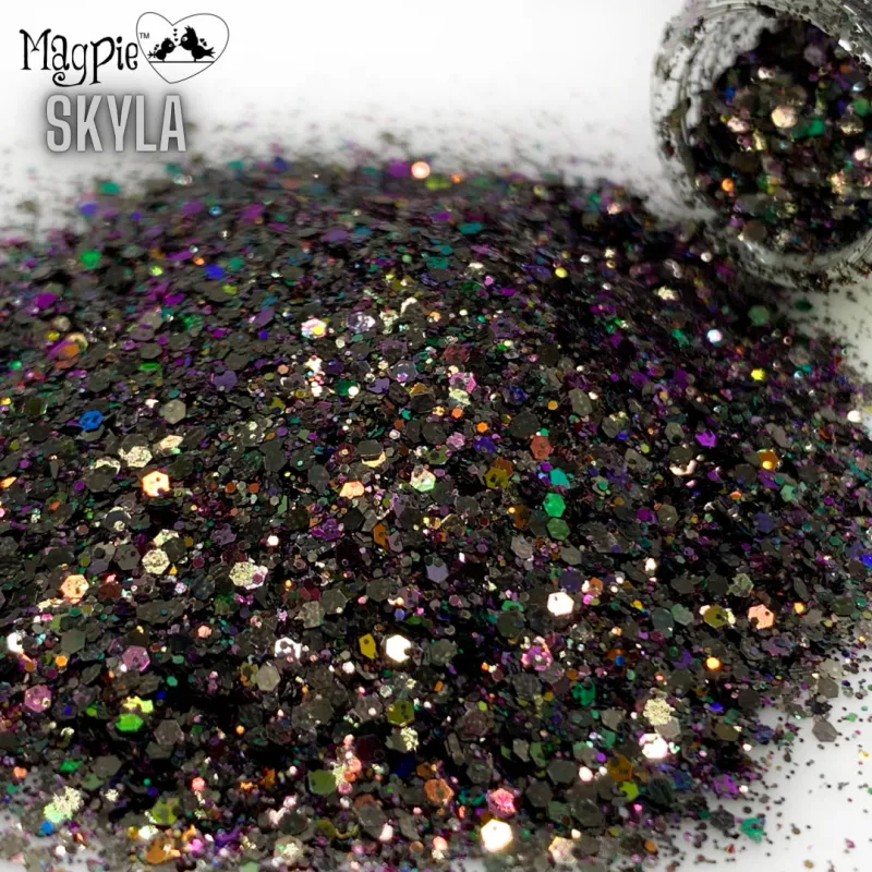 Indigo Nails Skyla Glitter negleglitter lys blå
