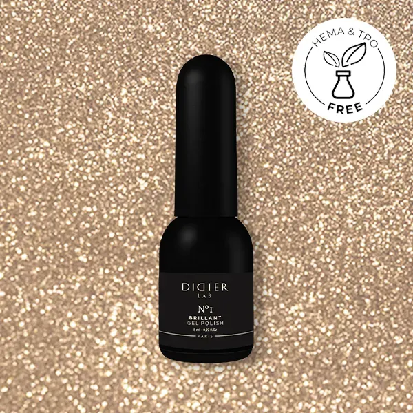 Didier Lab Brillant No1 gellak guld glitter 8 ml