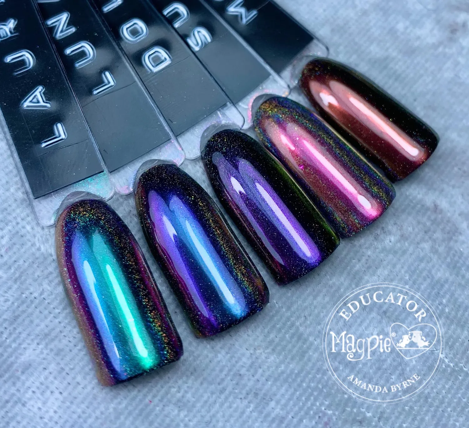Beautystones Laurel Holo Chrome neglepulver spejleffekt