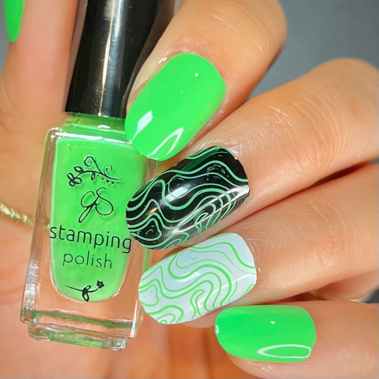 Clear Jelly Stamper 12 Glee Tree Green stamping lak grøn 5 ml
