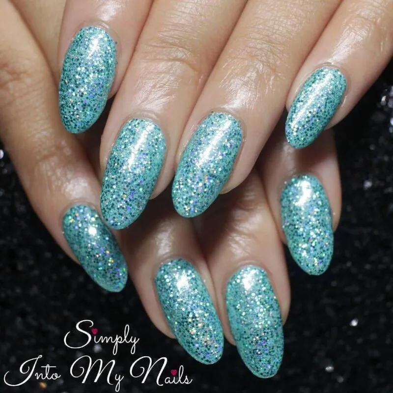 Indigo Nails Tiffany negleglitter mint