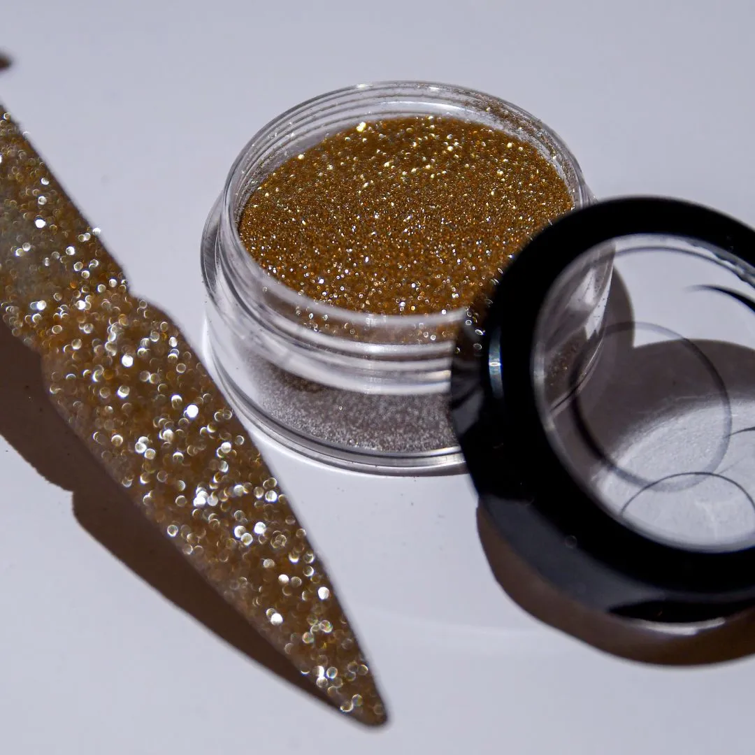 Moonflair Reflective Glitter Powder negleglitter guld 2-3 g