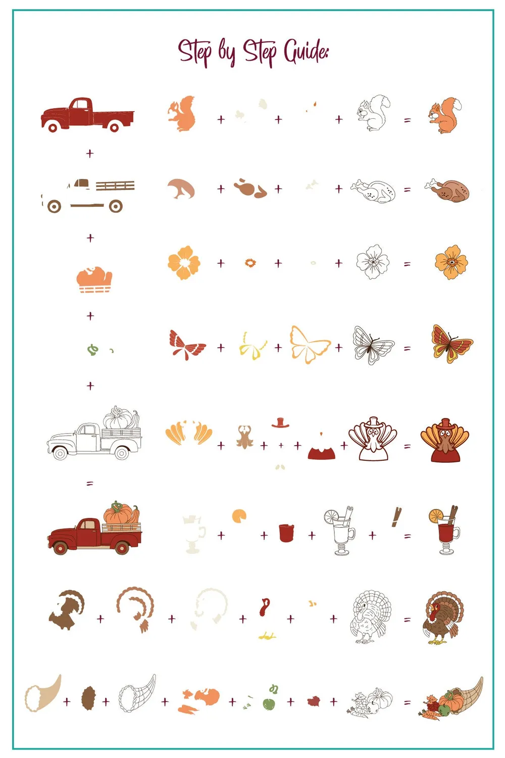 Clear Jelly Stamper Autumn CjSH-101 stampingplade efterår