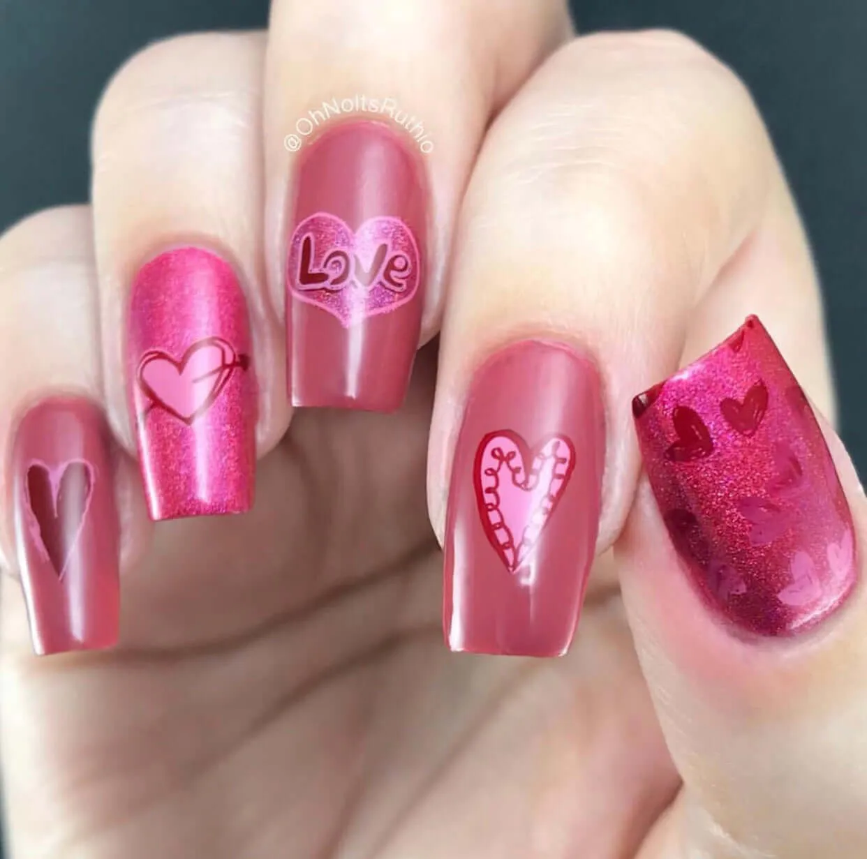 Clear Jelly Stamper LoVe Notes CjSV-12 stempelplade hjerter 14,5cm