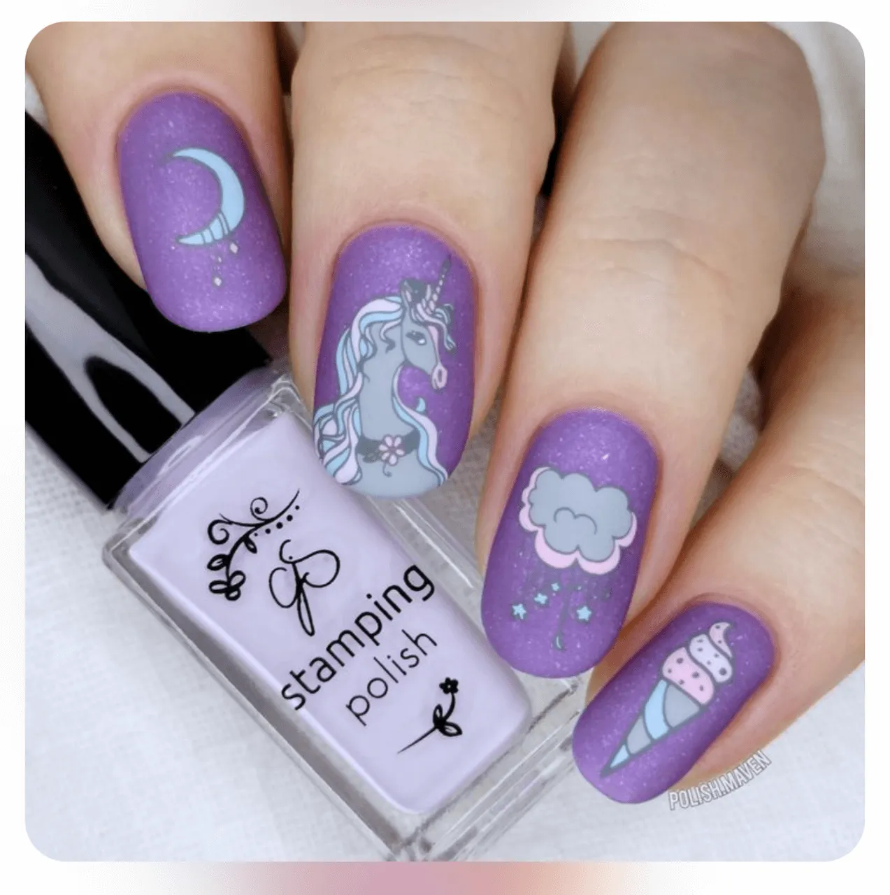 Clear Jelly Stamper CjS-297 stampingplade Unicorn Magic 8x8 cm