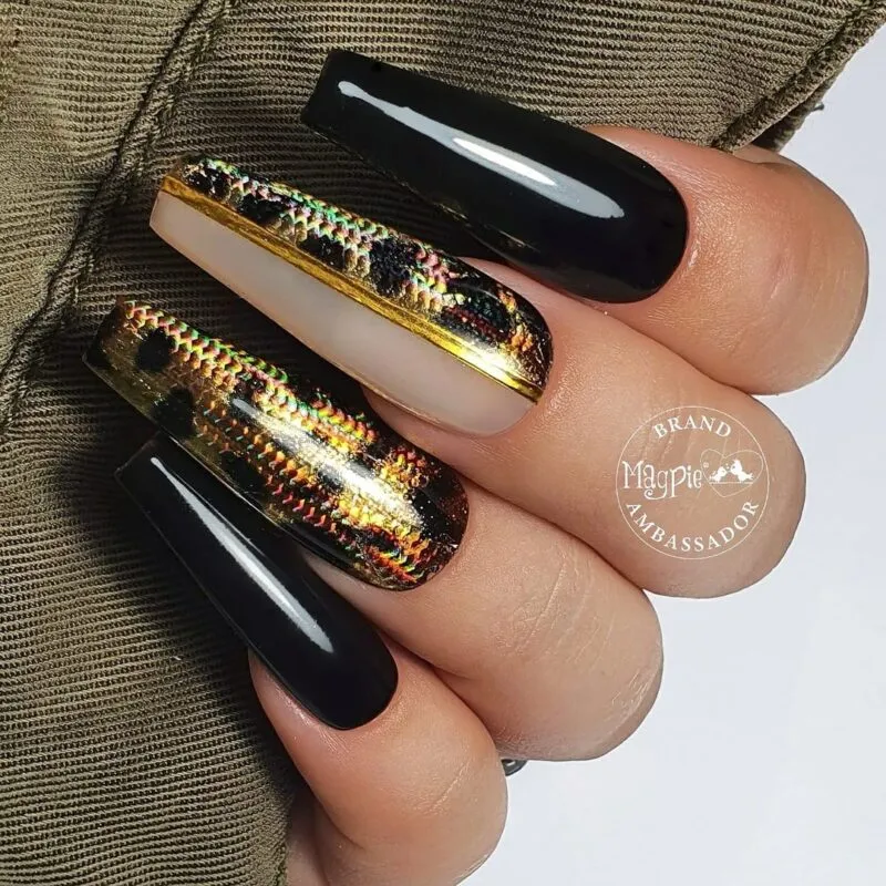 Indigo Nails Beautystones Harold neglefolie metallisk
