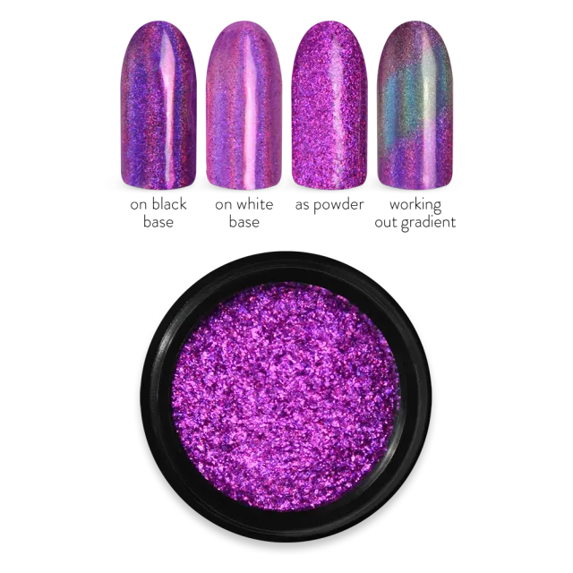 Moyra Holo Mirror Powder spejlpulver 03 Pink 1 g holografisk