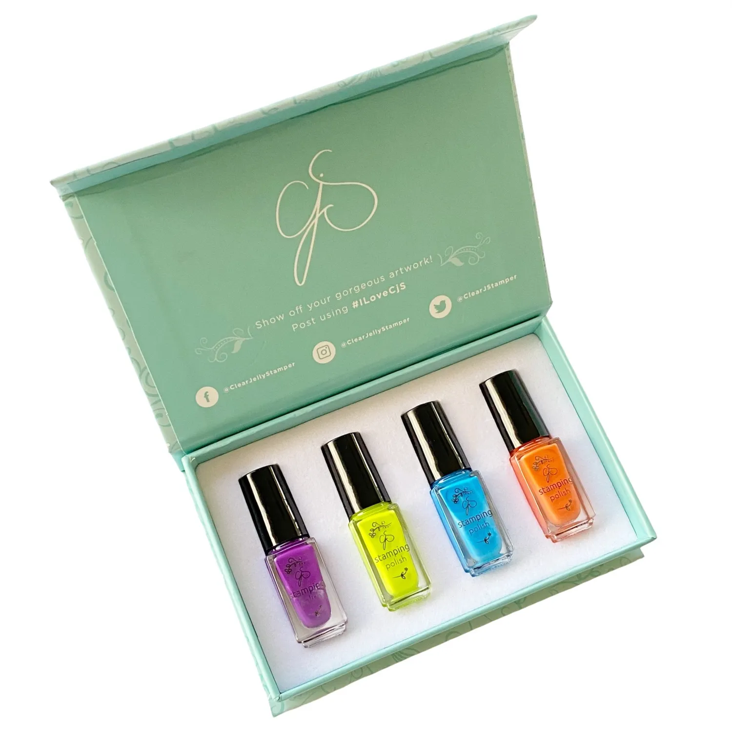 Clear Jelly Stamper Wild & Free stamping lak sæt 4x5 ml