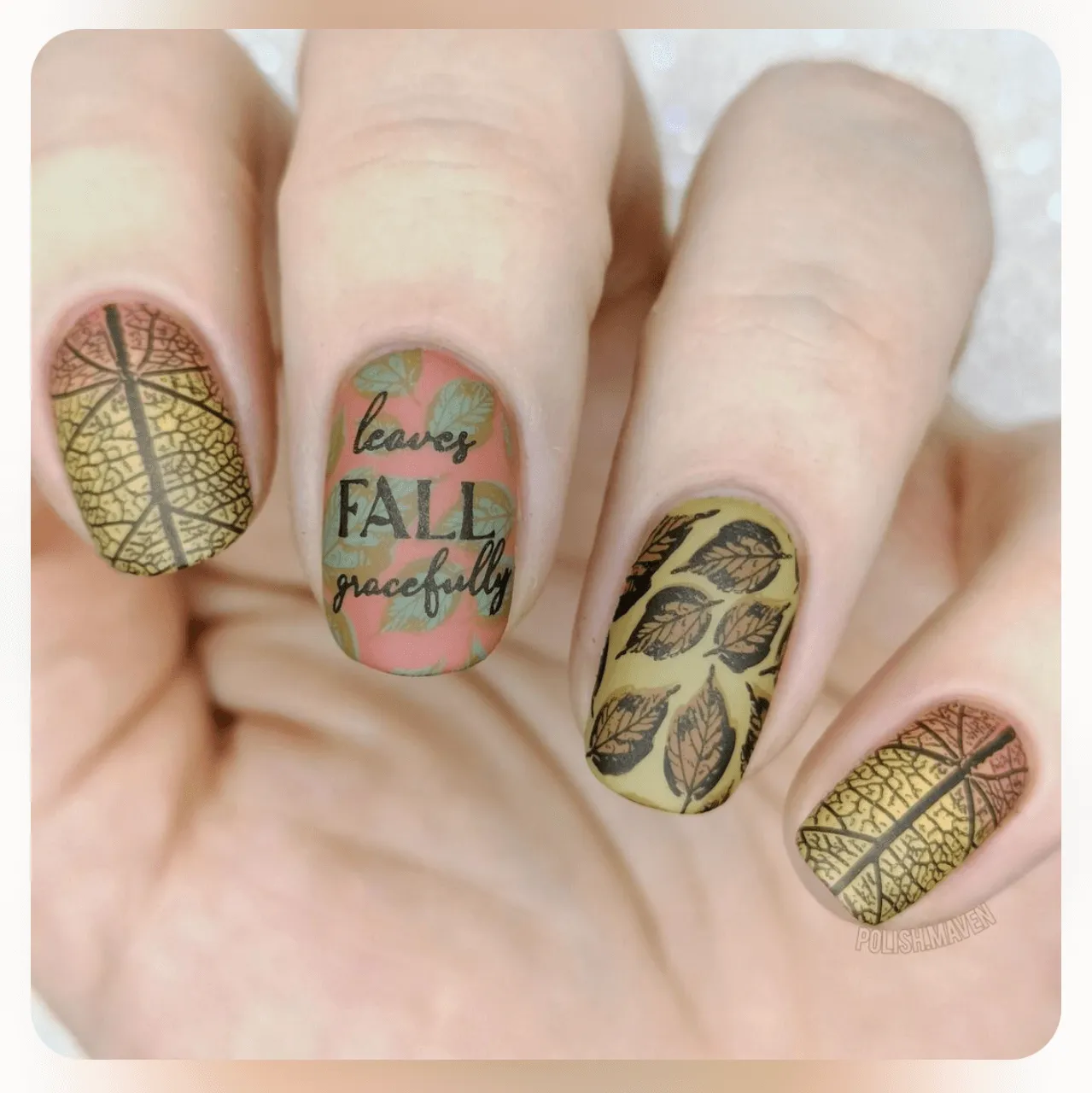 Clear Jelly Stamper CjS-318 Graceful Leaves stampingplade efterår