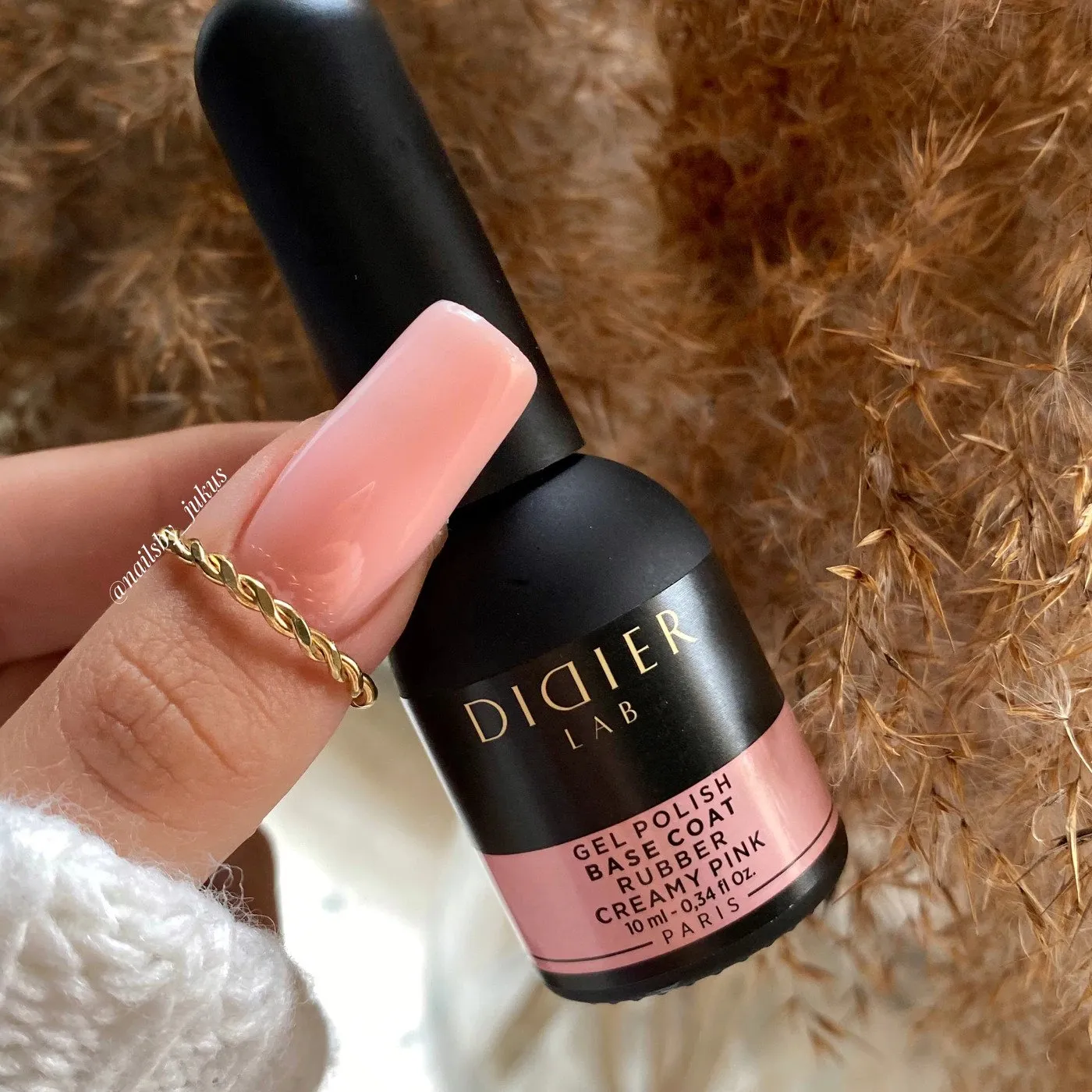 Didier Lab Rubber Base Creamy Pink gellak HEMA-fri