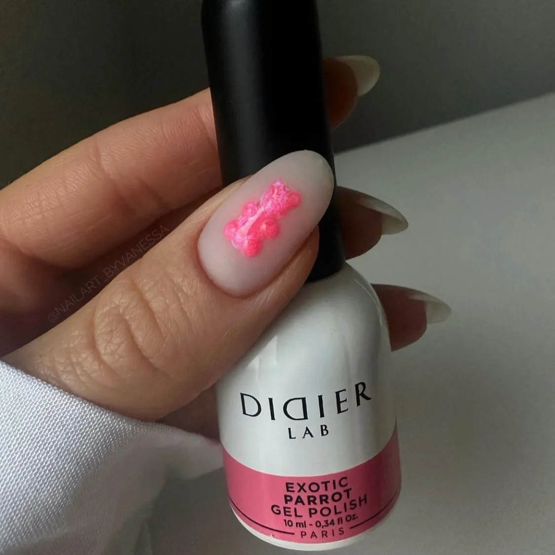 Didier Lab Exotic Parrot gellak lyserød shimmer