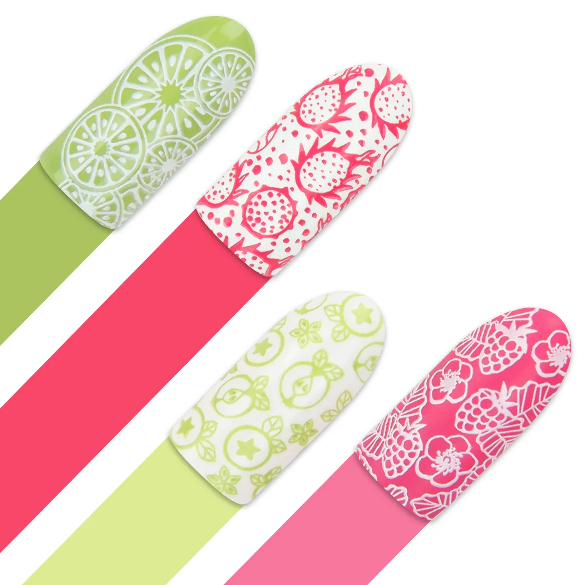 Moyra Stamping Plate 90 Dragon Fruits negleplade