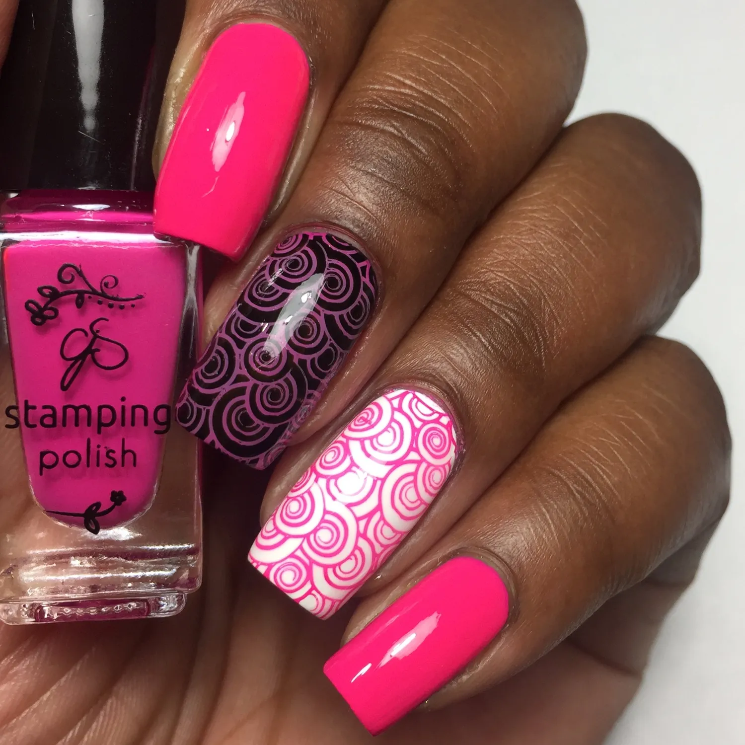 Clear Jelly Stamper 5 Wild Child stamping lak 5 ml pink