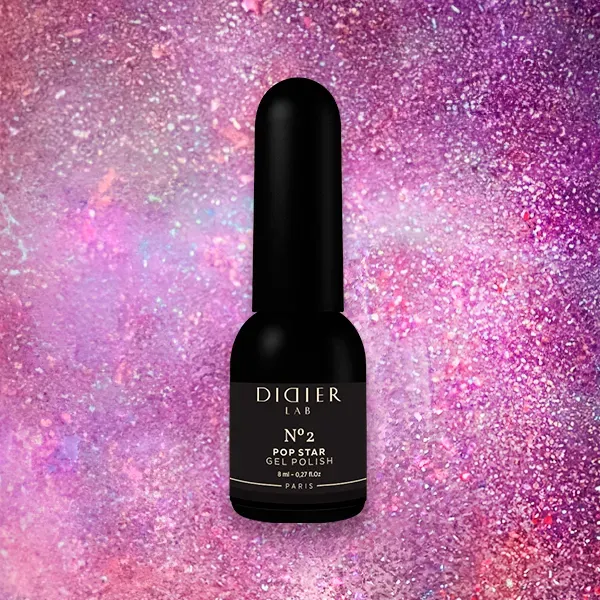 Didier Lab Pop Star No2 gellak lilla lyserød glitter