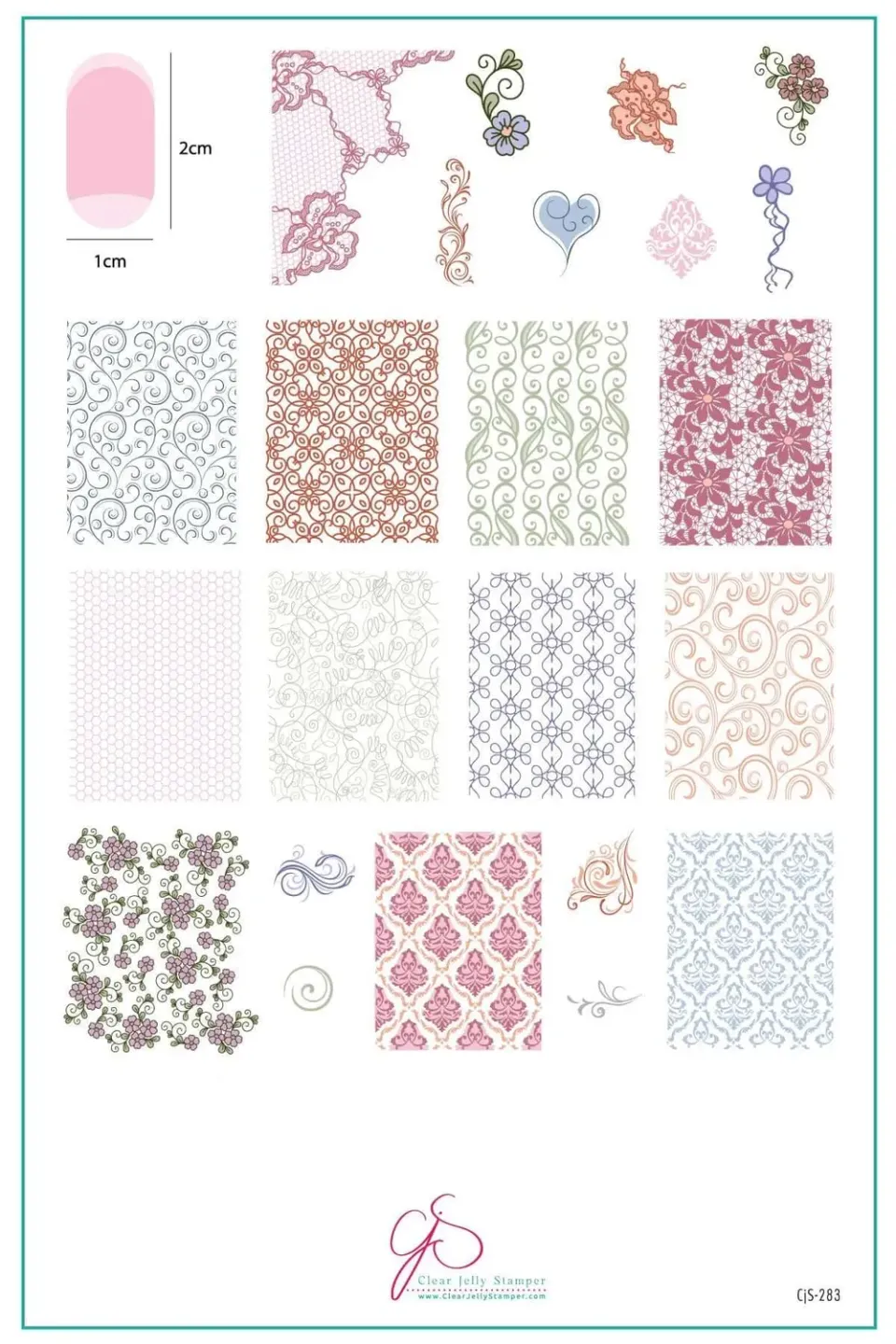 Clear Jelly Stamper Dainty Delights CjS-283 stampingplade blonde