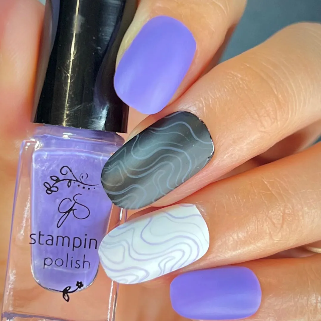 Clear Jelly Stamper 132 Lynnie Loves Lavender stamping lak 5ml sheer