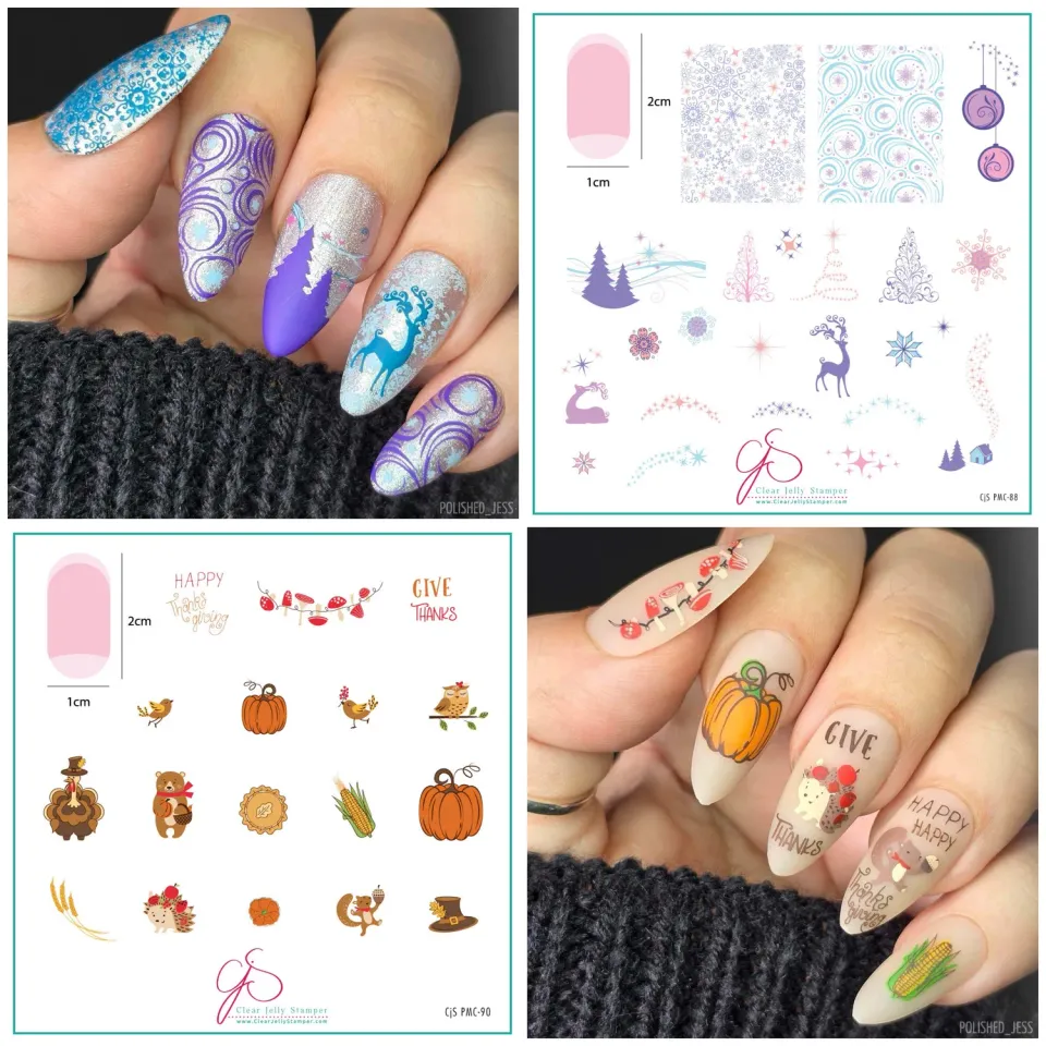 Clear Jelly Stamper Plate of the Month October 2023 stampingplade sæt