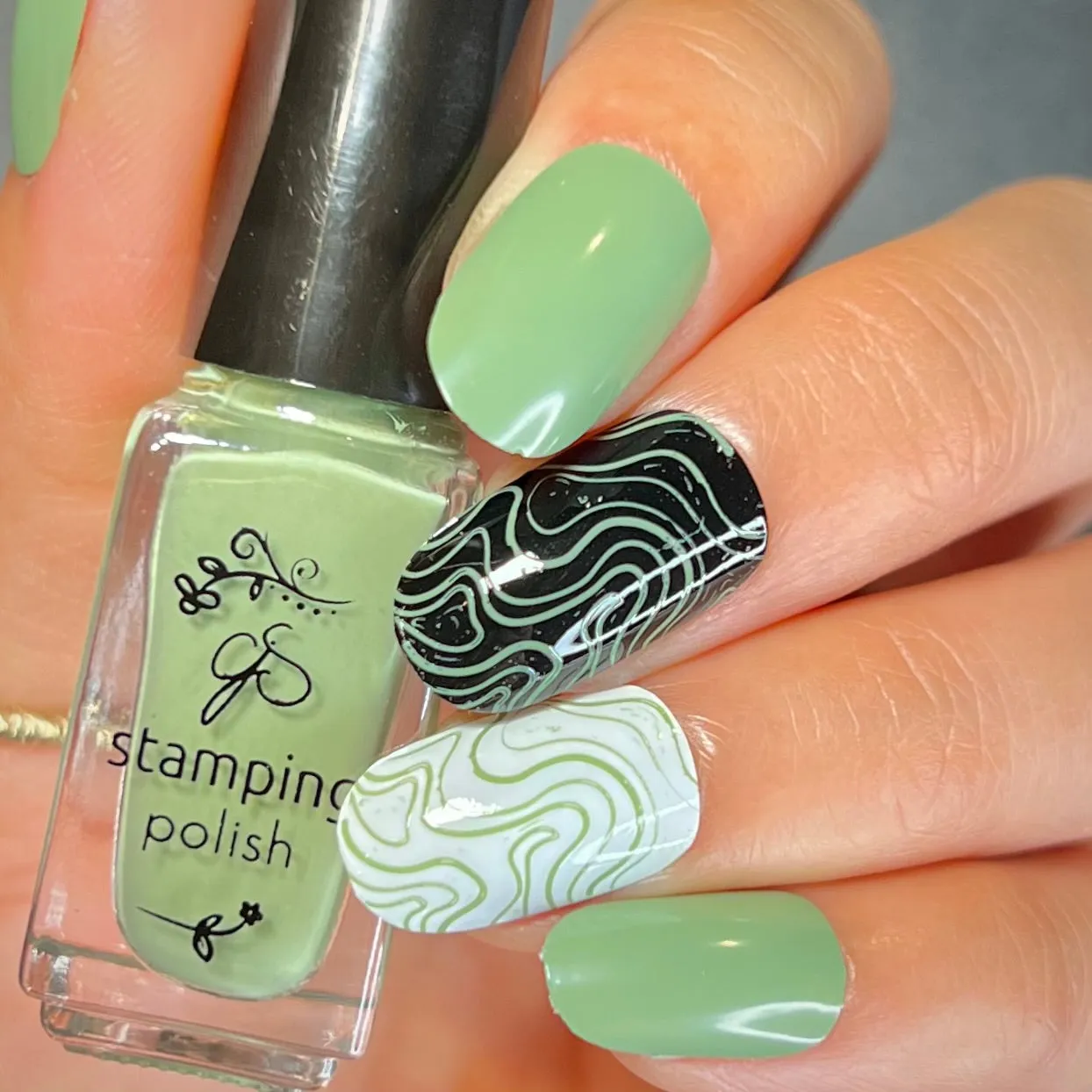 Clear Jelly Stamper 215 Hazy Sage stamping lak grøn 5ml 5-free