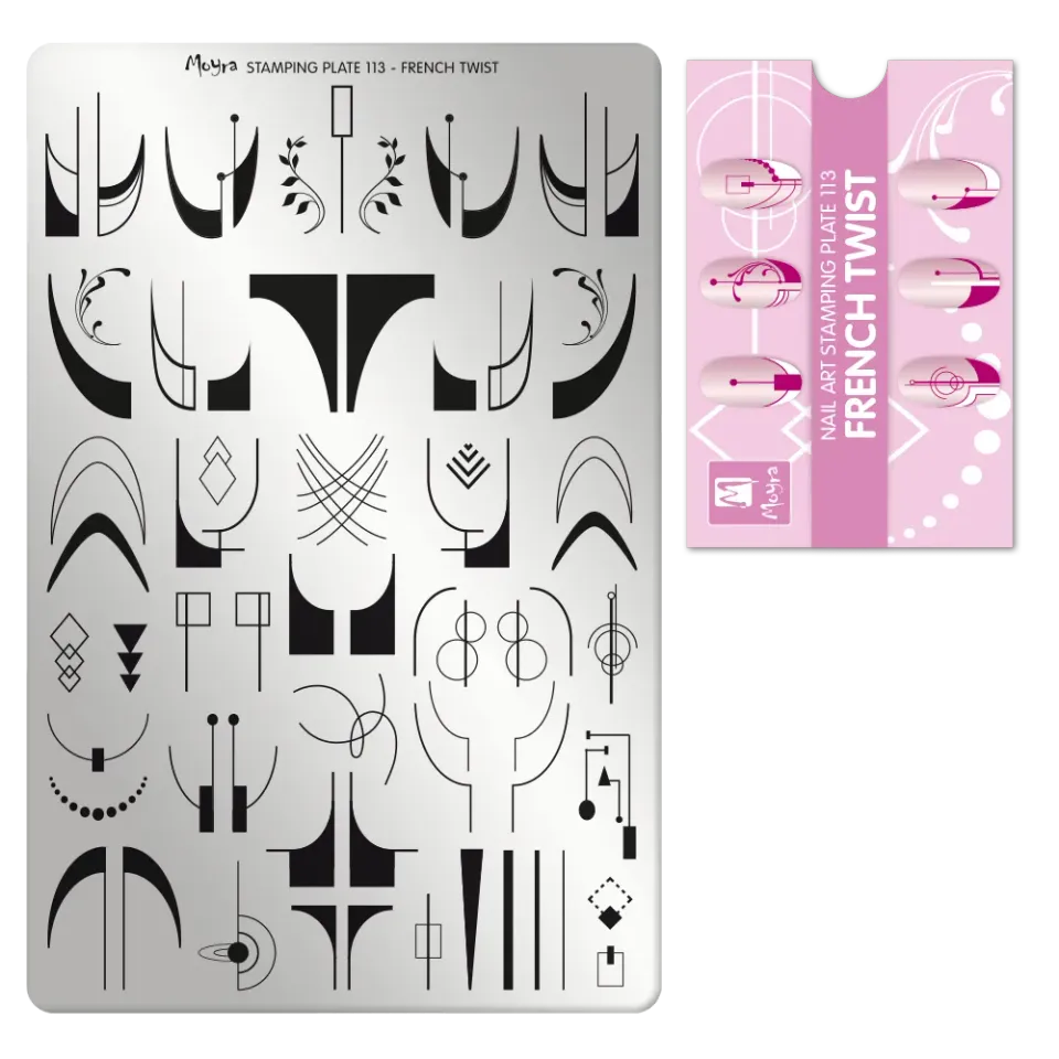 Moyra Stamping Plate 113 French Twist negledesign