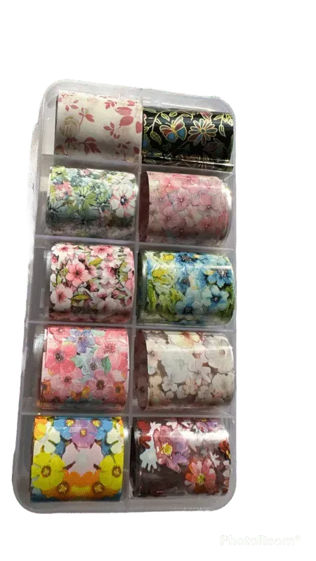 Mline Foil Box 2 transfer folie 10 stk nail art mønstre