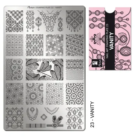 Moyra Stamping Plate 23 Vanity stampingplade stor