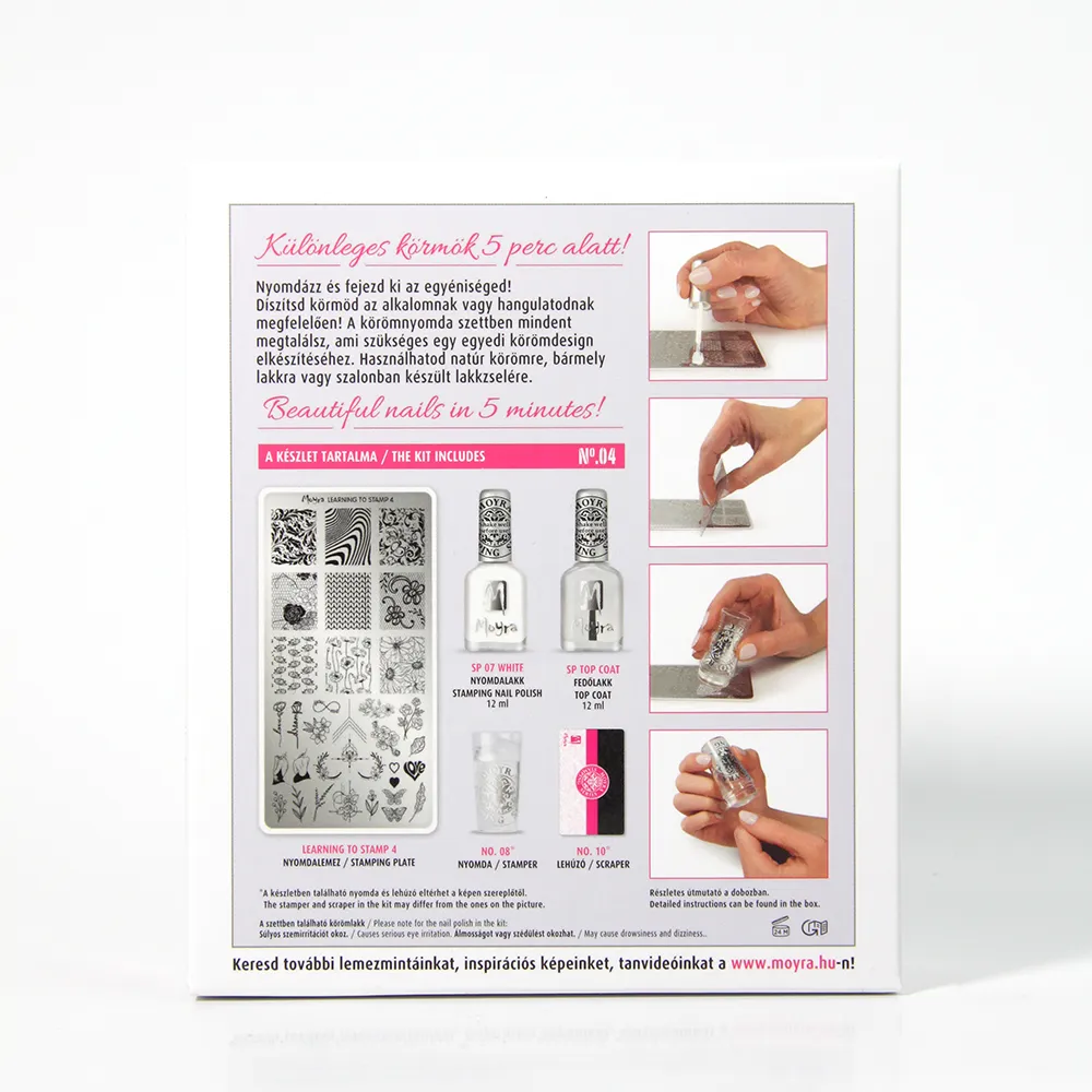 Moyra Learning to Stamp stamping sæt No. 04 - 5 dele