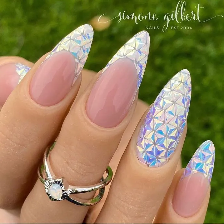 Indigo Nails Beautystones Light Triangles neglepynt